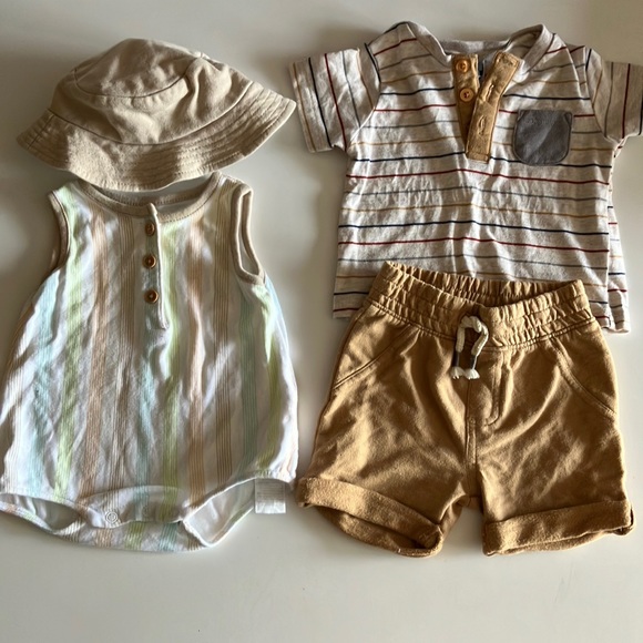 little dad Other - Baby 6 mo tan beige neutral summer bundle